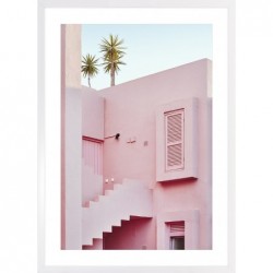 Obraz pink building with...