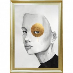 Obraz woman with golden eye