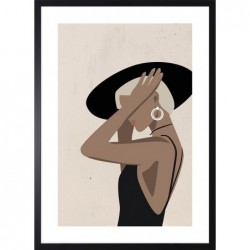 Obraz stylish woman in a hat