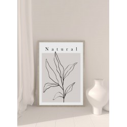 Obraz natural art line plant no.1
