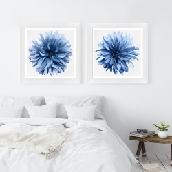 Obraz niebieski kwiat dalii II